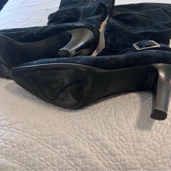 Boots black suede Bass size 9.5 M - Picture 3 of 3